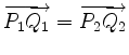 $ \overrightarrow{P_1Q_1} = \overrightarrow{P_2Q_2} $