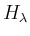 $ H_\lambda$