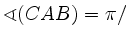 $ \sphericalangle (CAB)=\pi/$