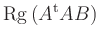 $ \operatorname{Rg}\left(A^{\rm {t}}AB\right)$