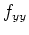 $ f_{yy}$