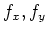 $\displaystyle f_x,f_y$